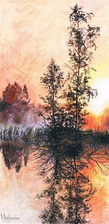 Fog At Sundown