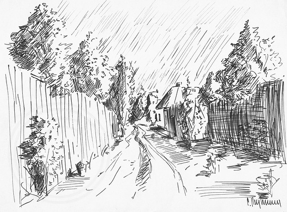 Midday At Ukrainian Village In July
