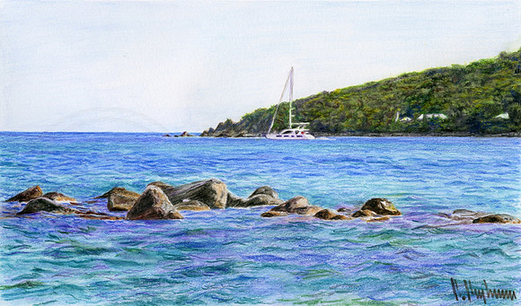 Breezy Day. Anse Marcel. St. Martin