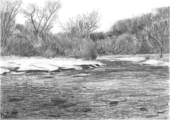Toronto, Humber River In March