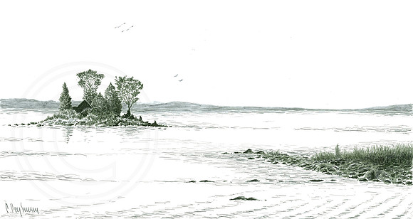 Island In Georgian Bay Near Lafontaine