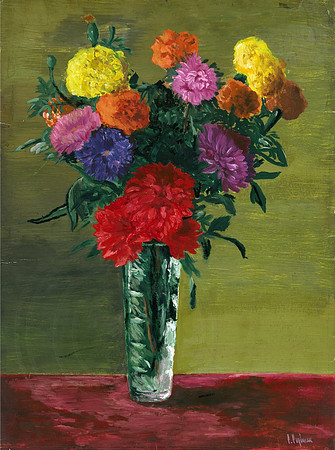 Flowers in Crystal Vase